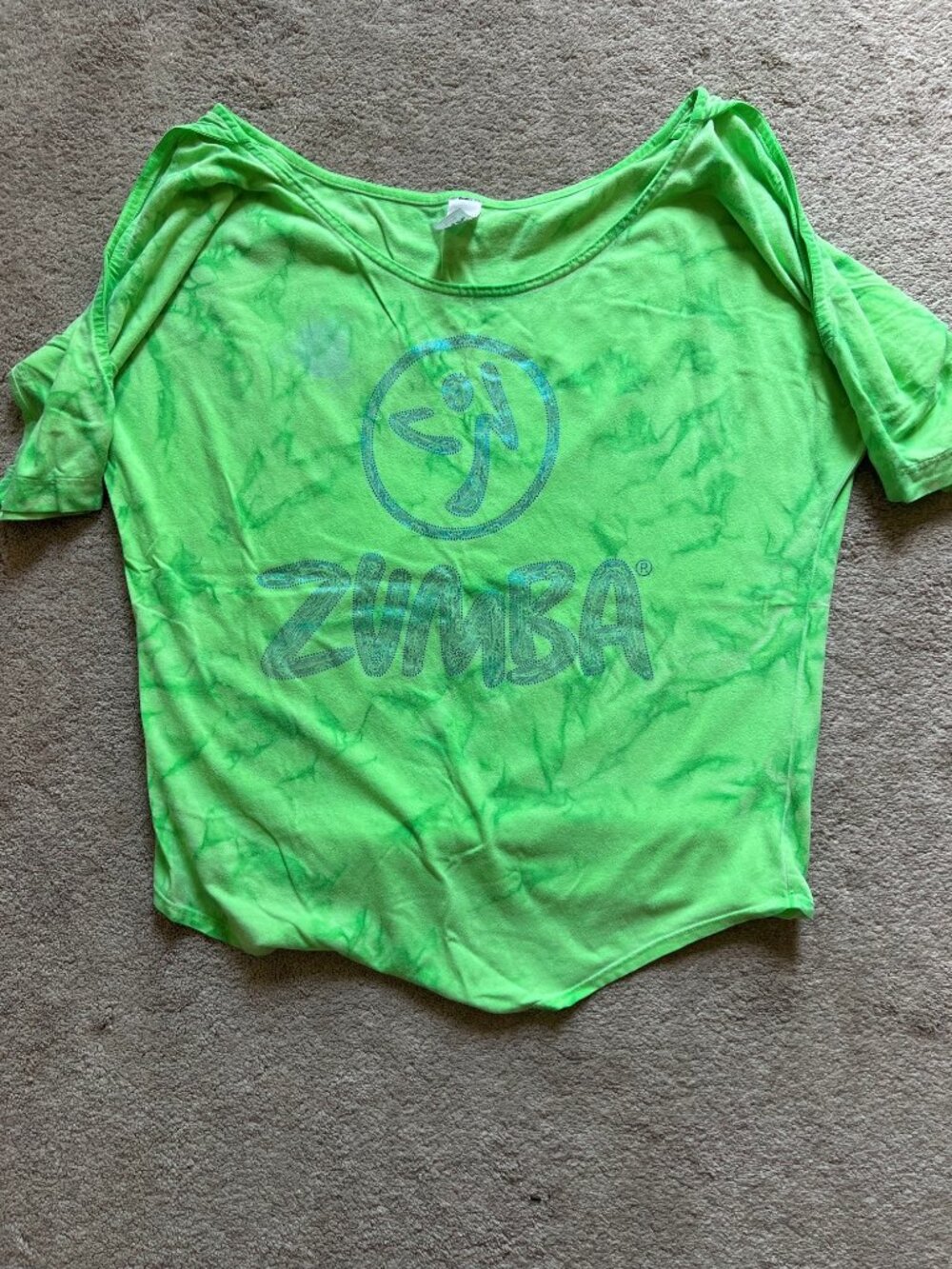 Zumba Wear Green Large Shirt